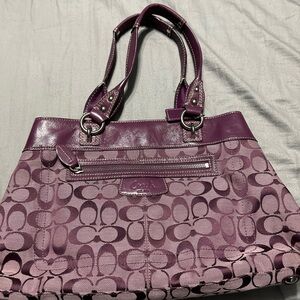 Genuine purple Coach purse